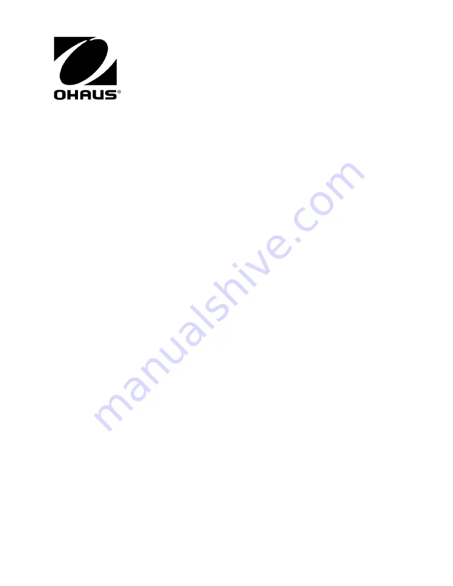 OHAUS Carat PAJ1003 Instruction Manual Download Page 1