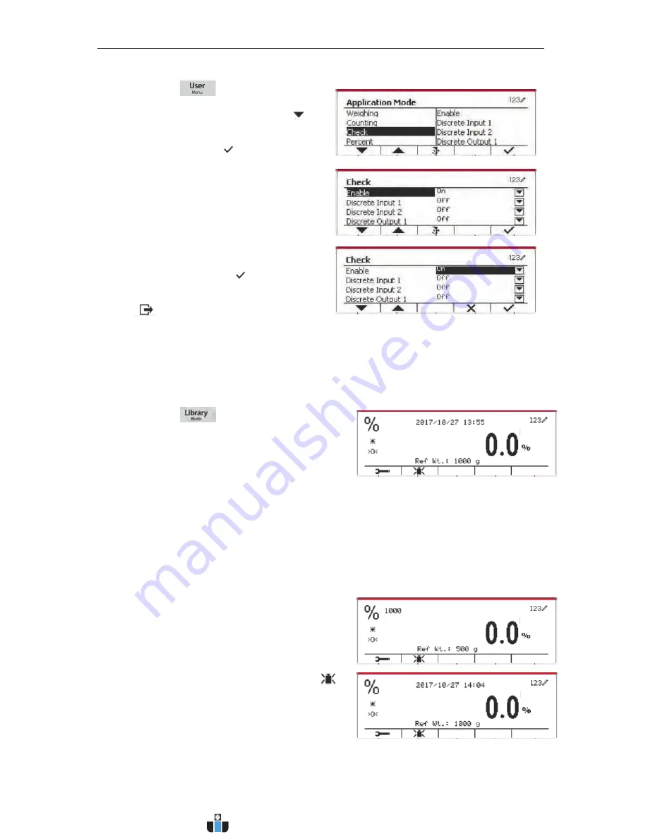 OHAUS Defender 5000 TD52XW Instruction Manual Download Page 45