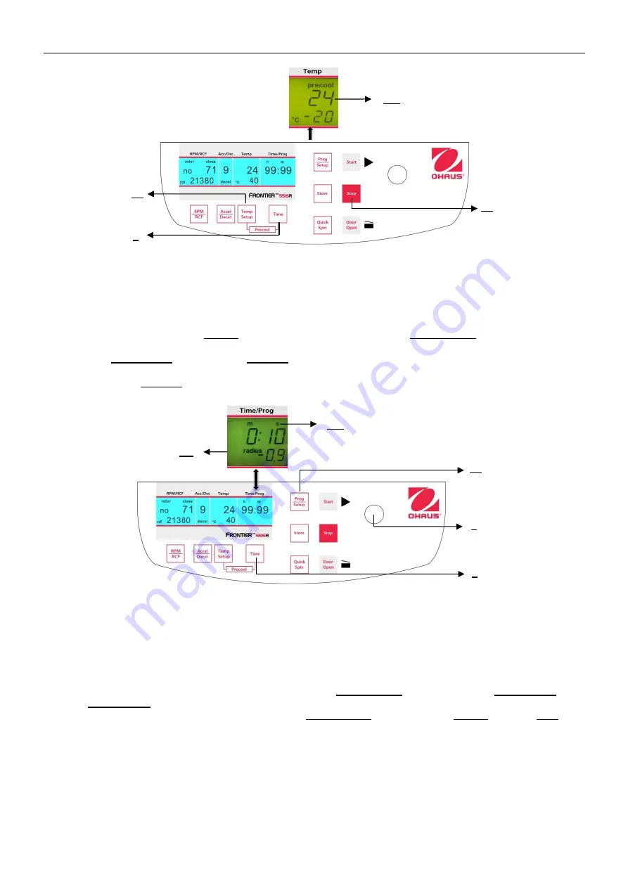 OHAUS Frontier FC5515 Instruction Manual Download Page 19