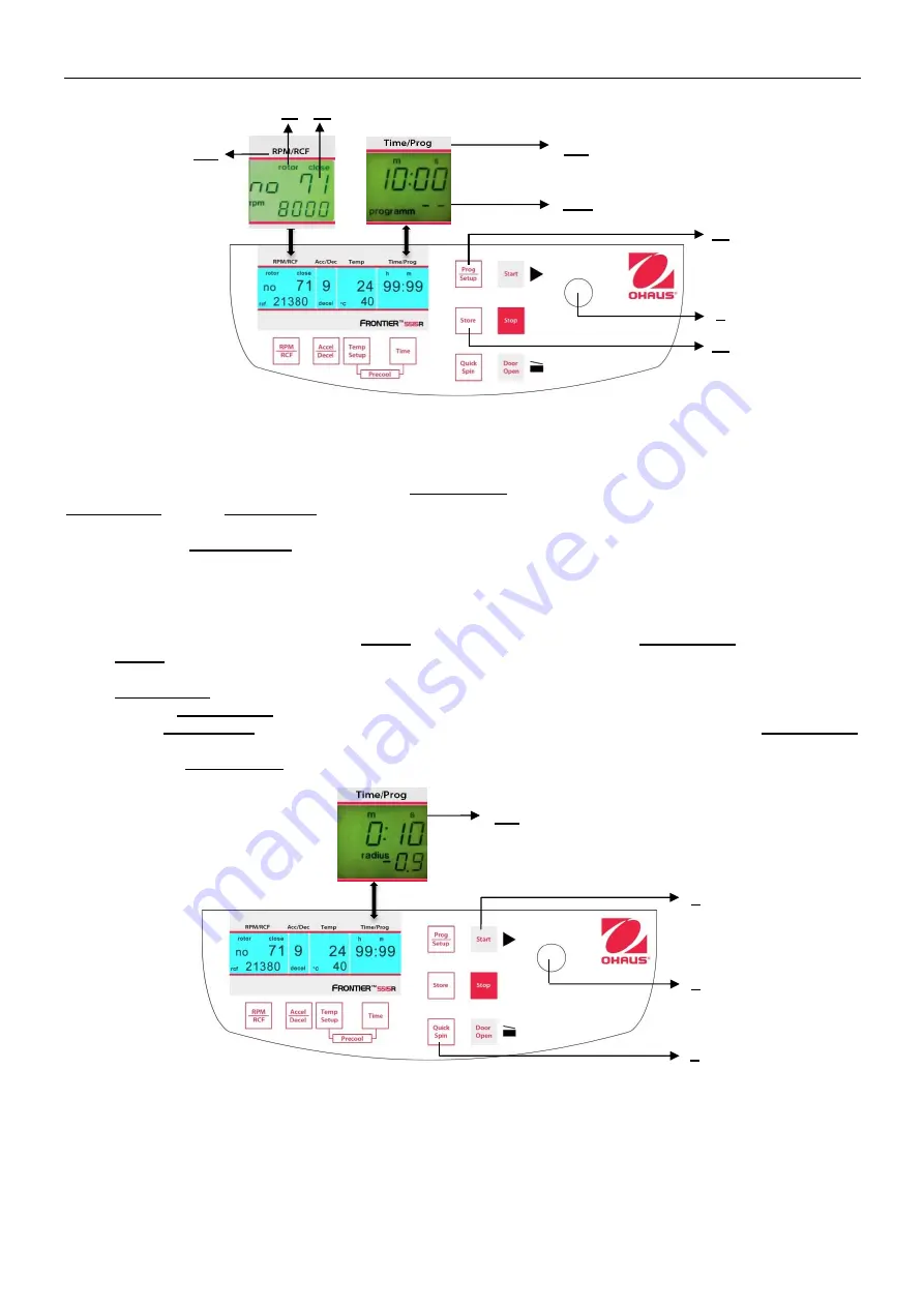 OHAUS Frontier FC5515 Instruction Manual Download Page 21