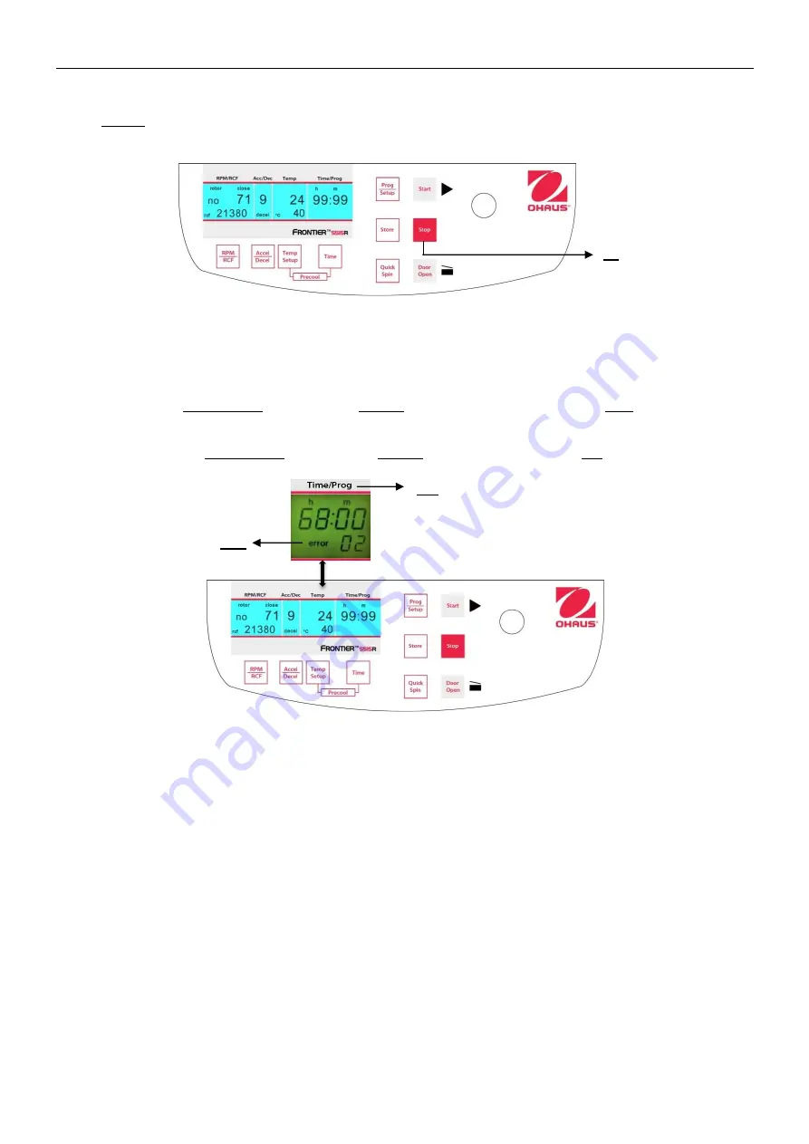 OHAUS Frontier FC5515 Instruction Manual Download Page 22