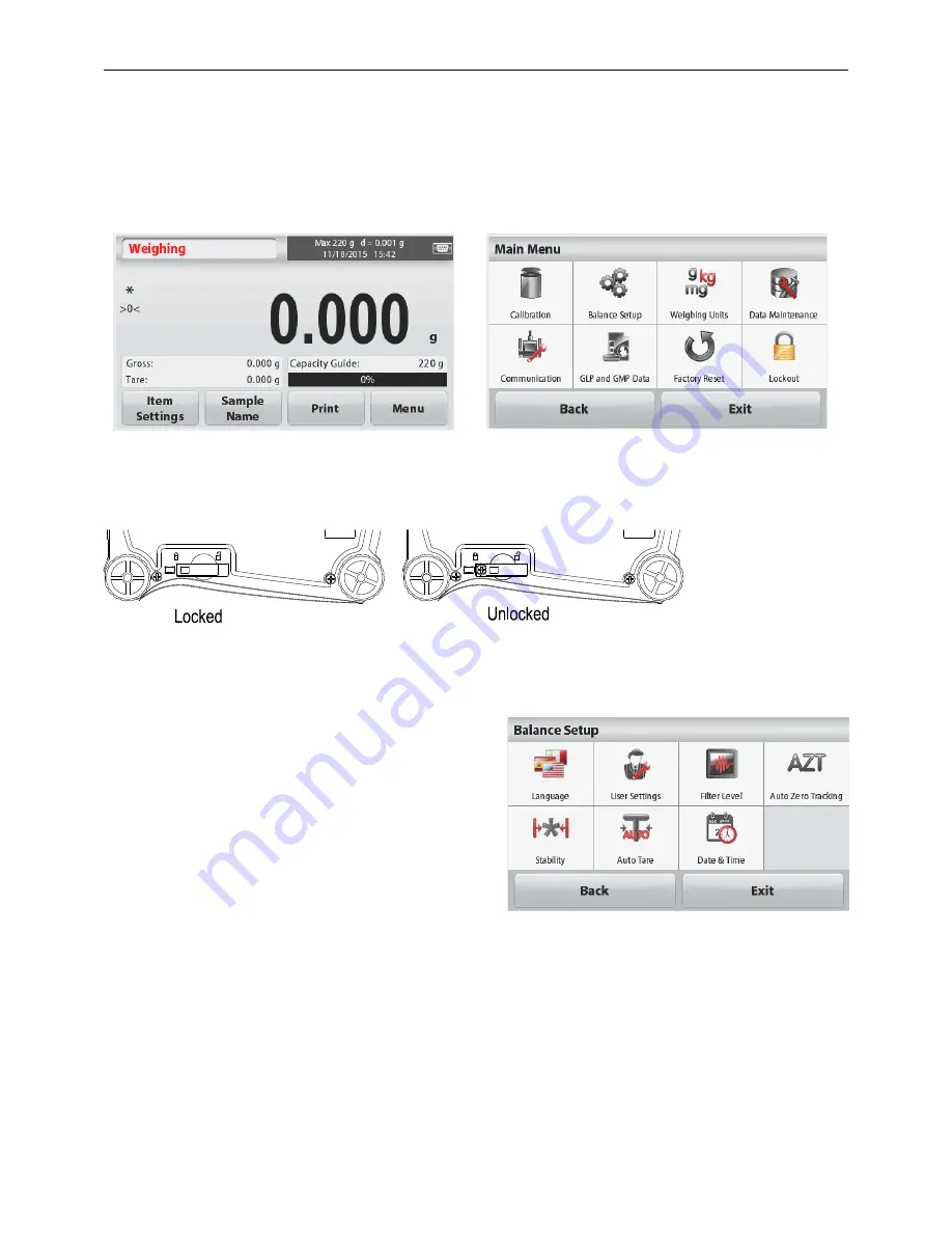 OHAUS Scout Series Balances - STX Скачать руководство пользователя страница 124