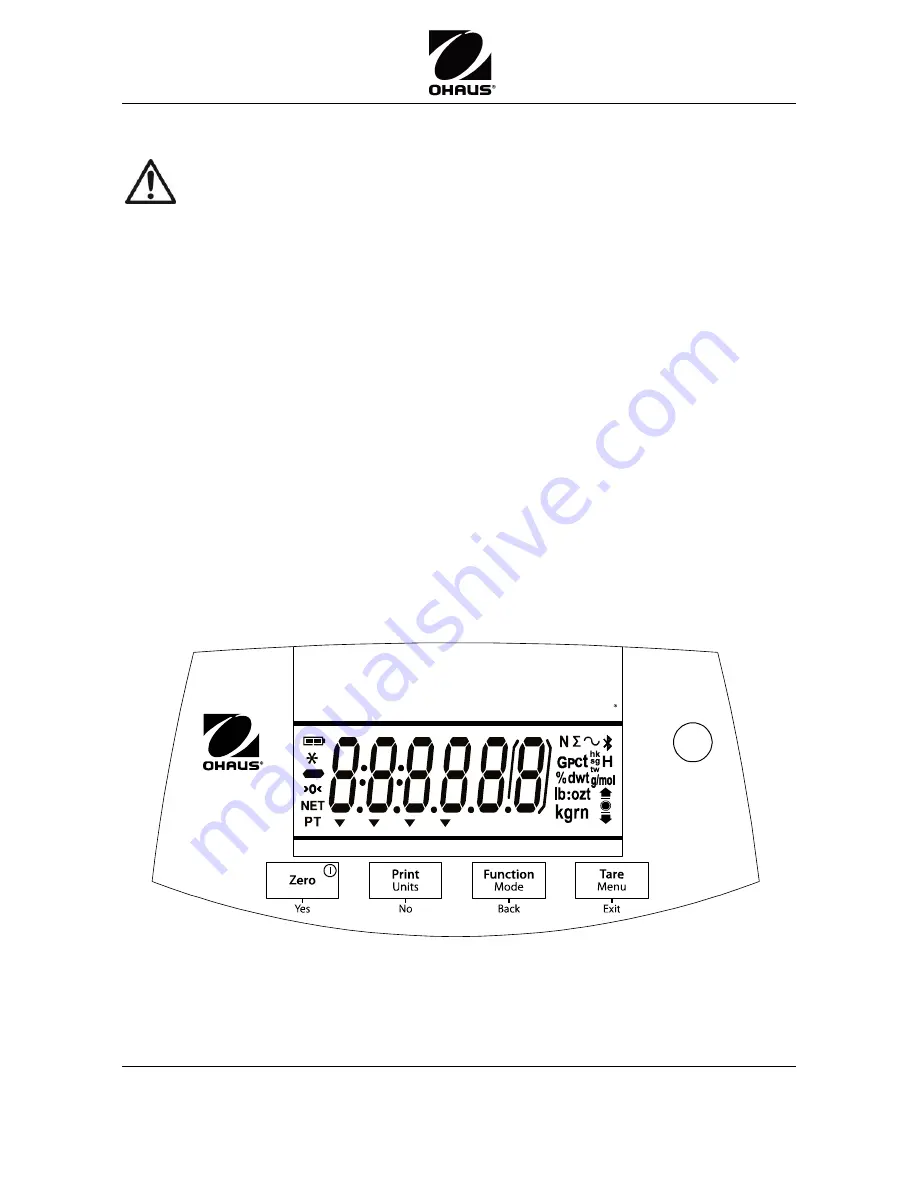 OHAUS Scout SPX Quick Start Manual Download Page 2