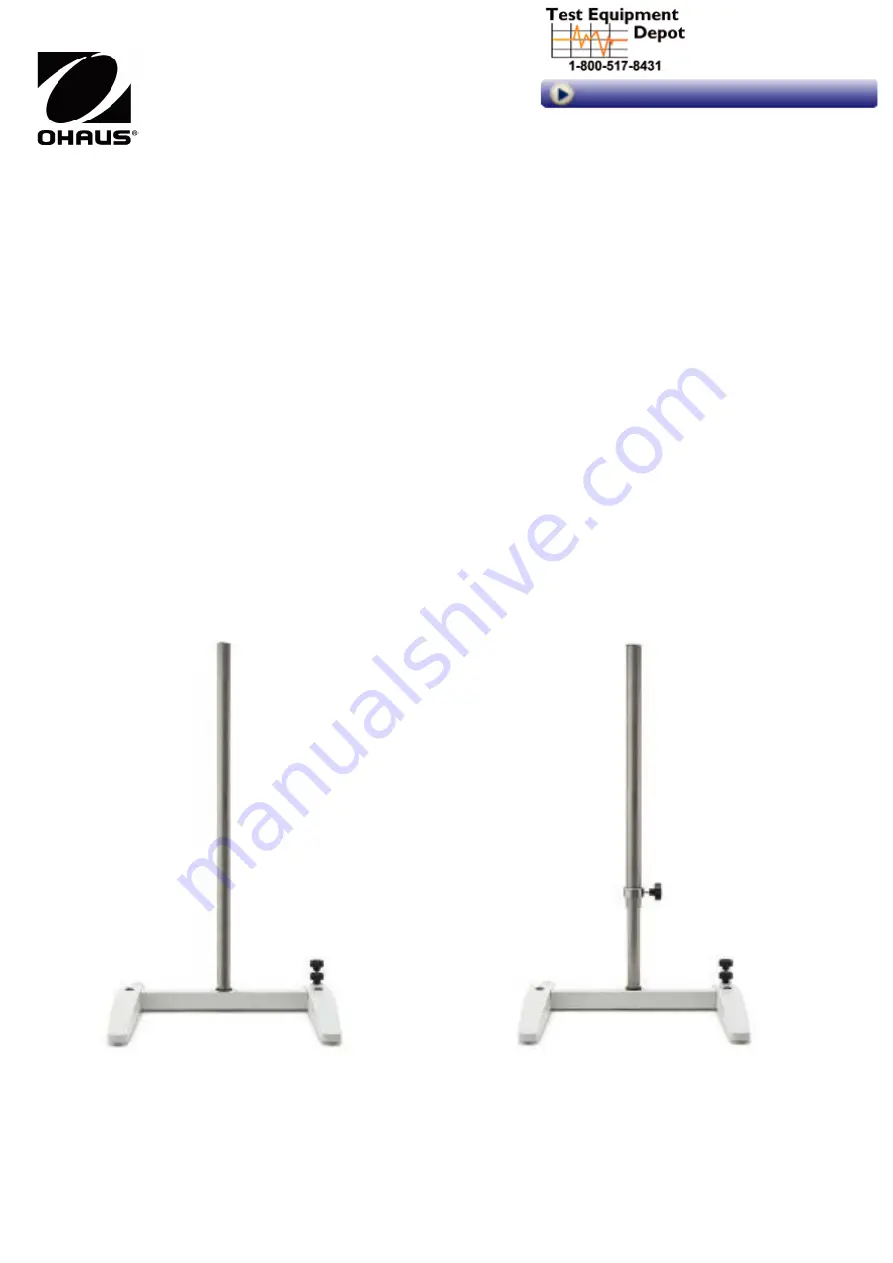 OHAUS UNIVERSAL H-STAND Installation Manual Download Page 1