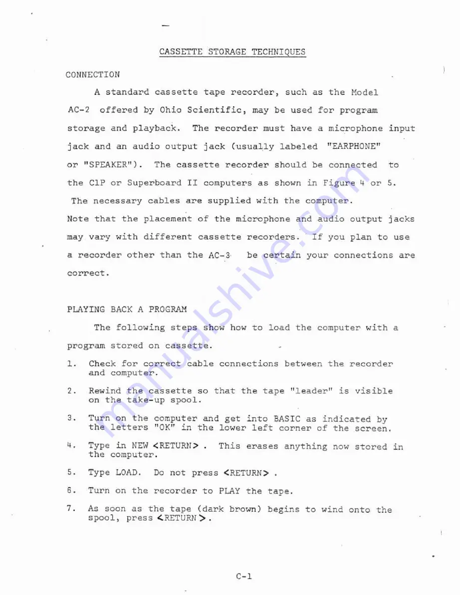 Ohio Scientific Superboard II Challenger 1P User Manual Download Page 18