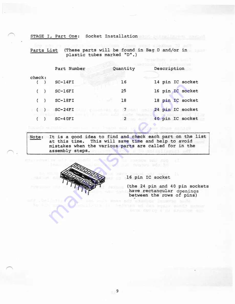 Ohio Scientific Superboard II Assembly Instructions Manual Download Page 12