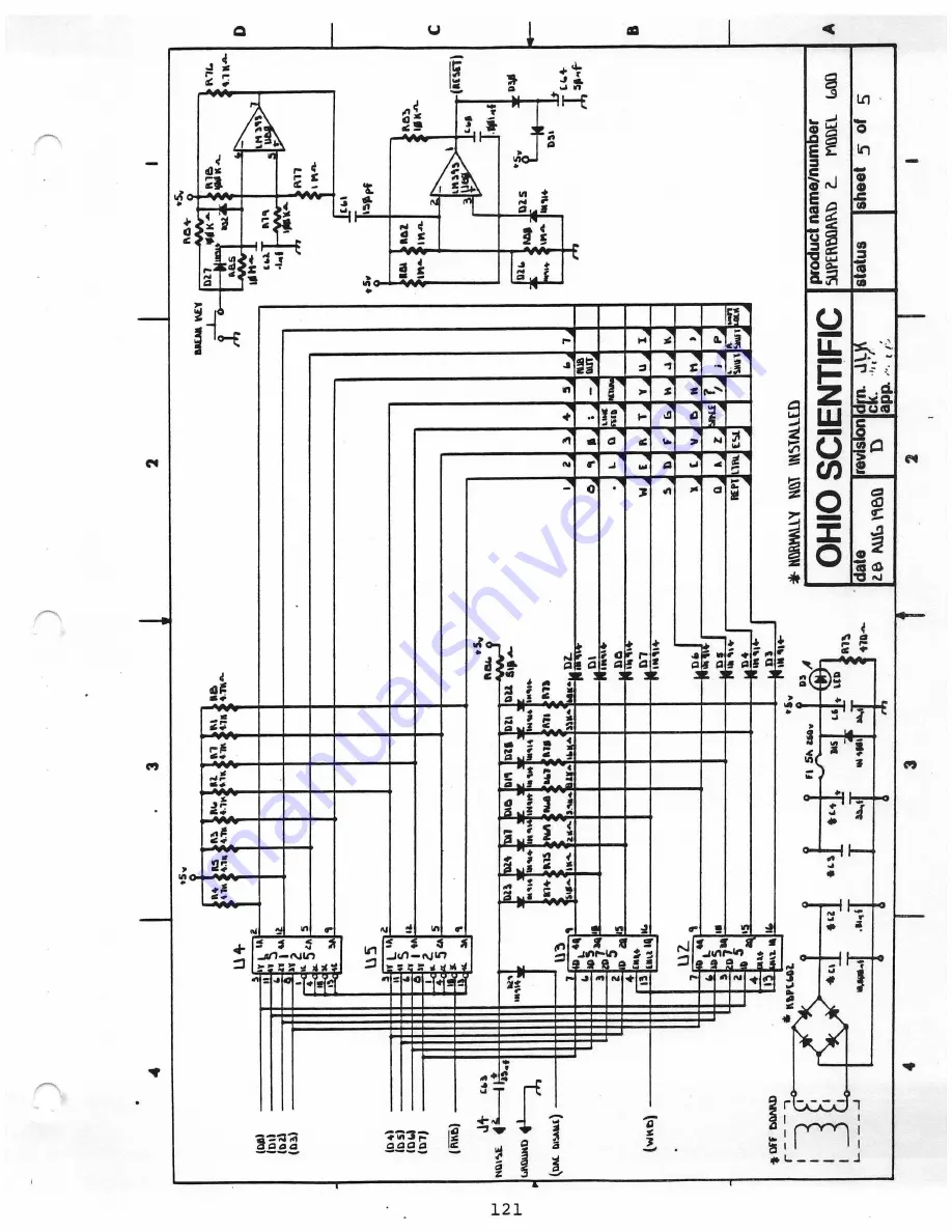 Ohio Scientific Superboard II Assembly Instructions Manual Download Page 124