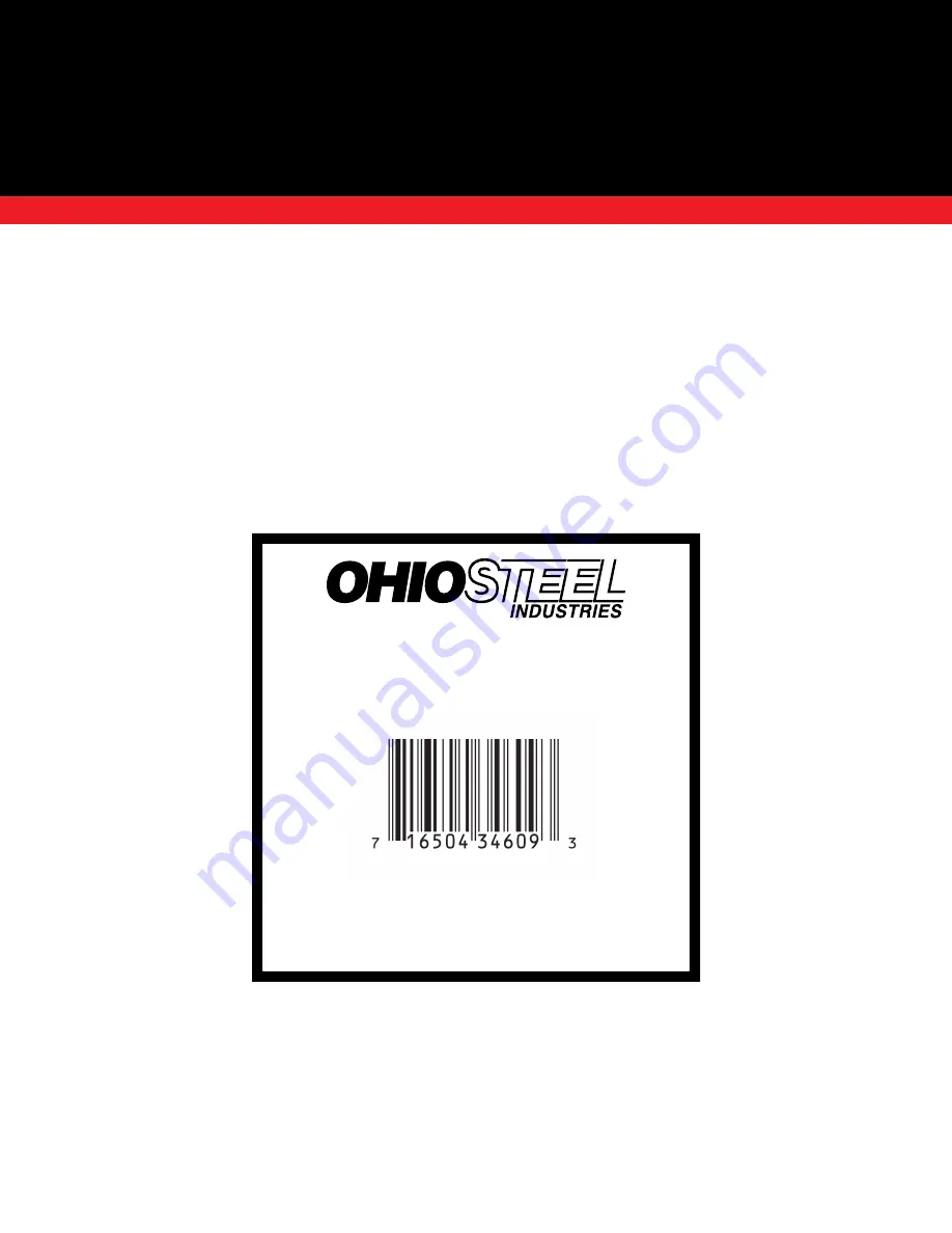 OHIOSTEEL 3460SD-ATV Operating Instructions Manual Download Page 12