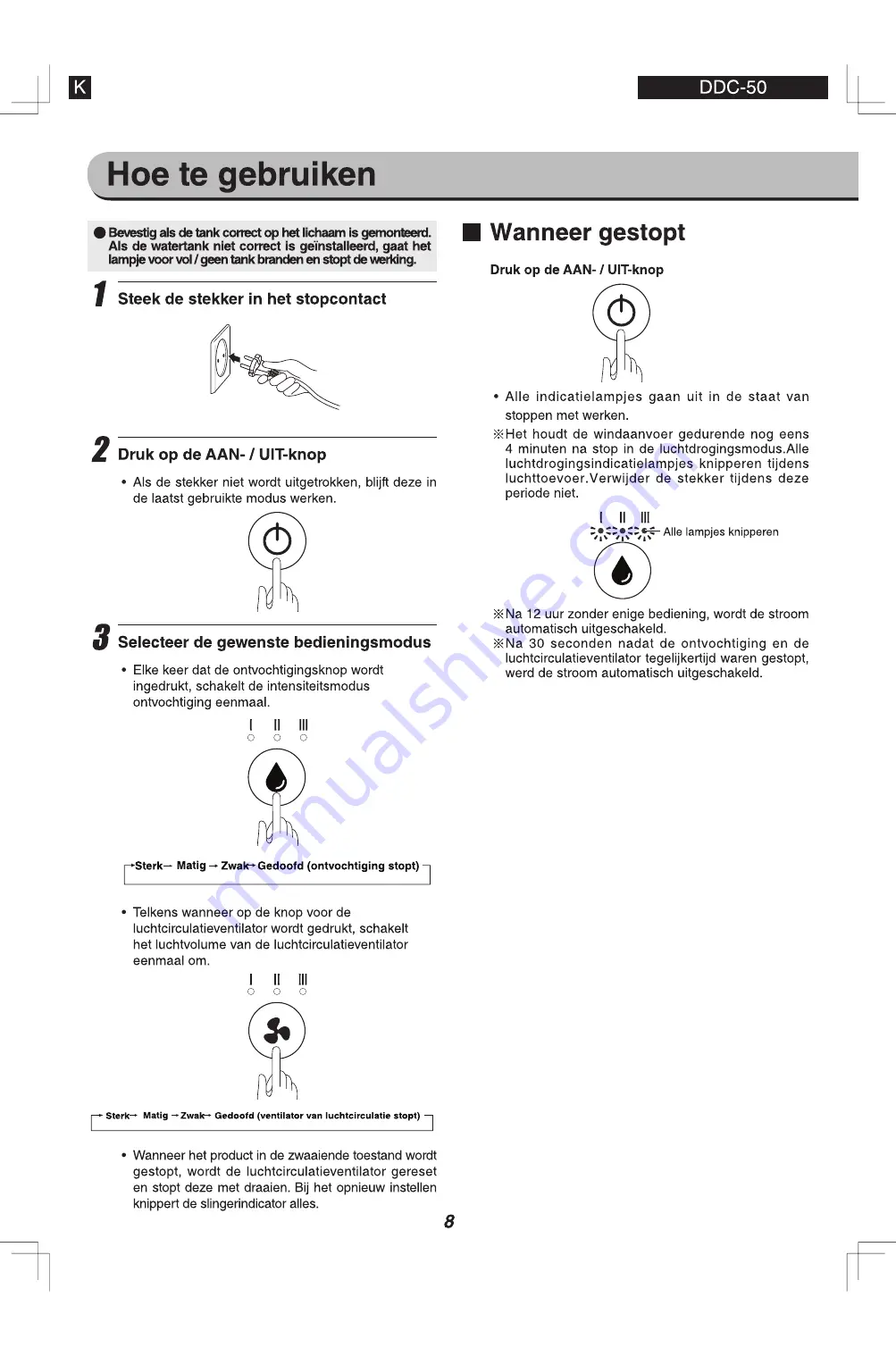 Ohyama woozoo DDC-50 User Manual Download Page 56