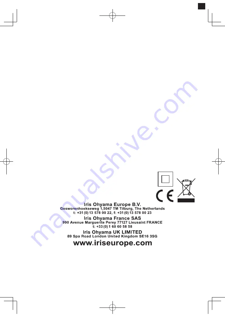 Ohyama woozoo IPE-1221G User Manual Download Page 120