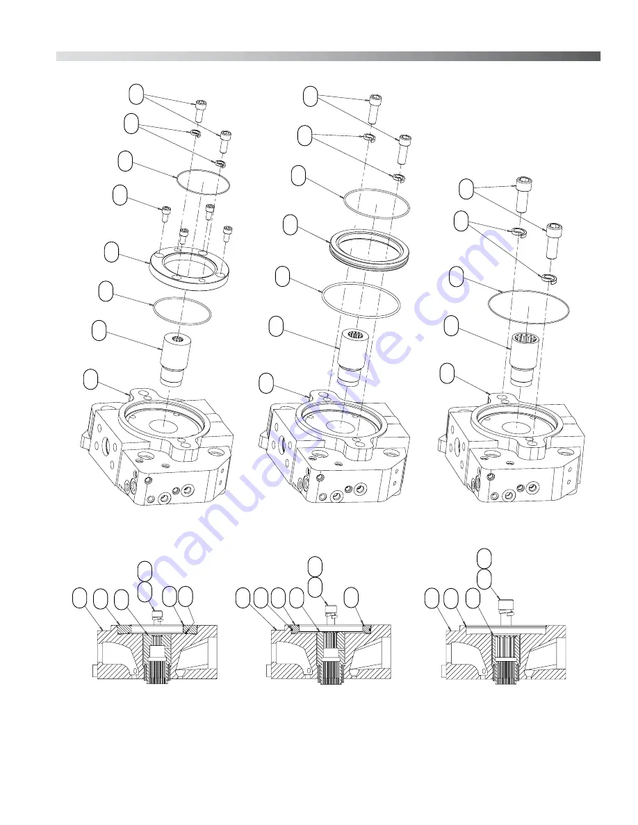 OilGear PVM-011 Service Instructions Manual Download Page 59