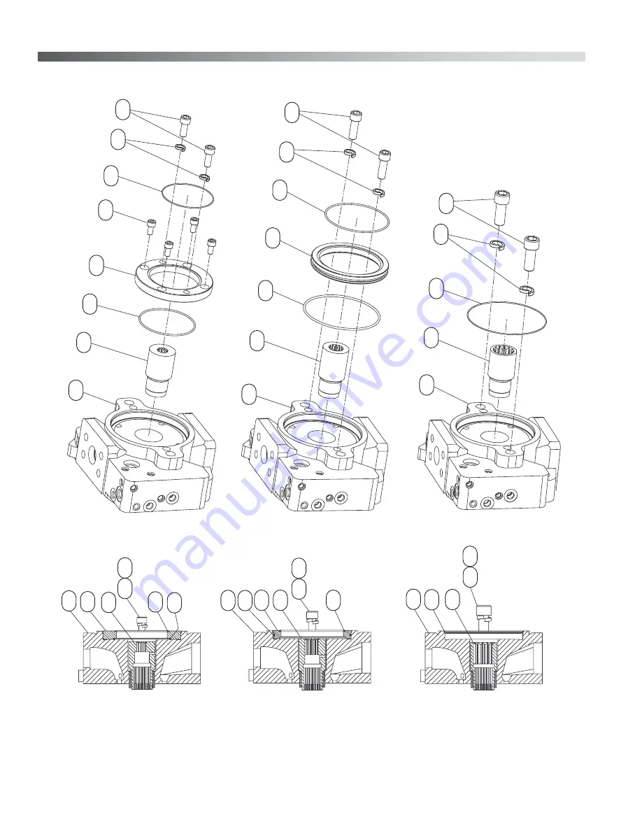 OilGear PVM-011 Service Instructions Manual Download Page 62