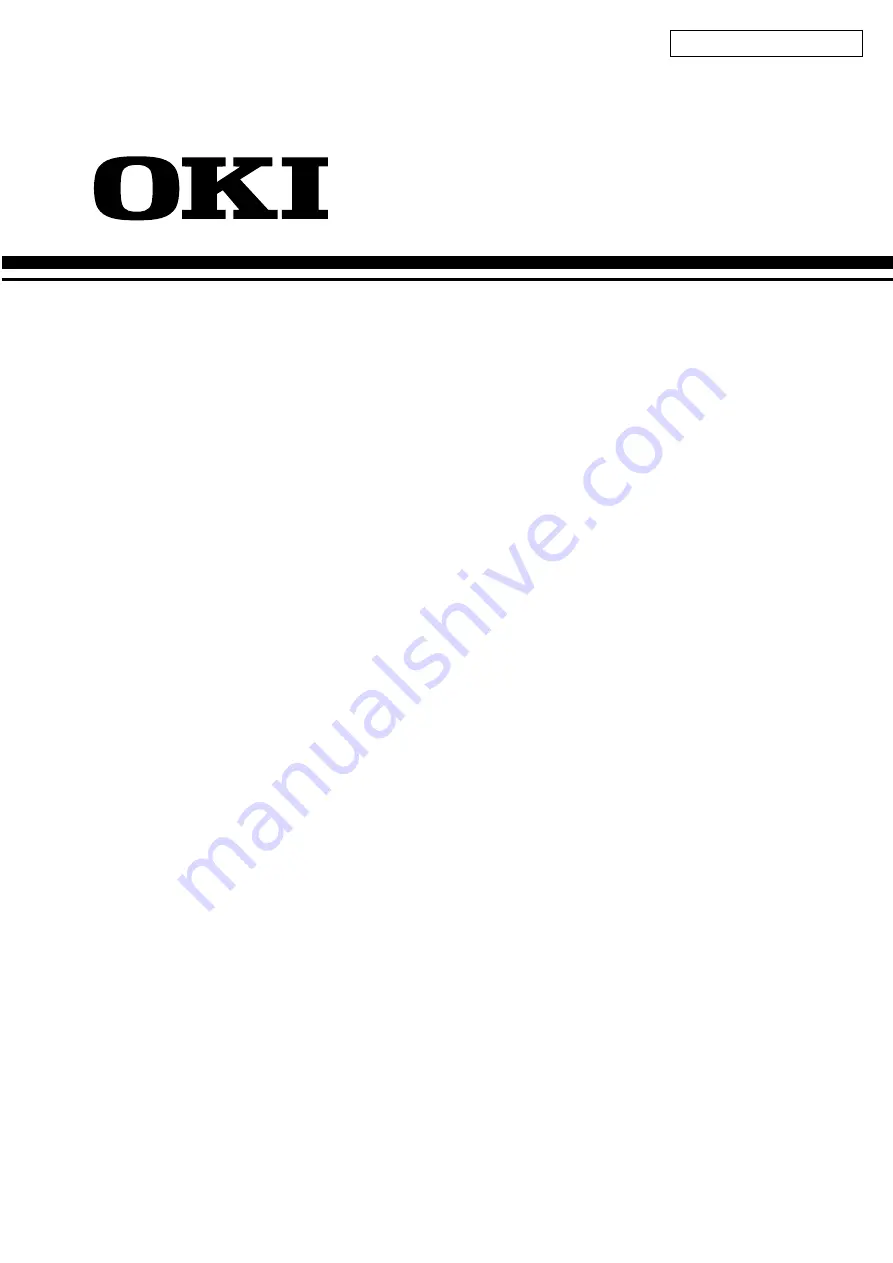 Oki B4350 Series Service Manual Download Page 1