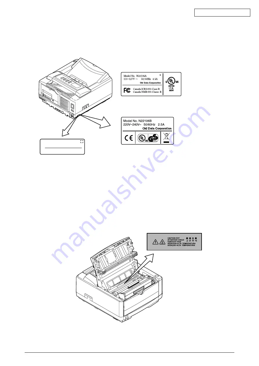 Oki B4500 Series Maintenance Manual Download Page 12