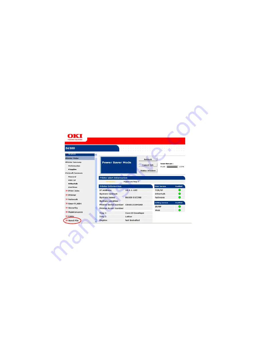 Oki B6250n Reference Manual Download Page 41