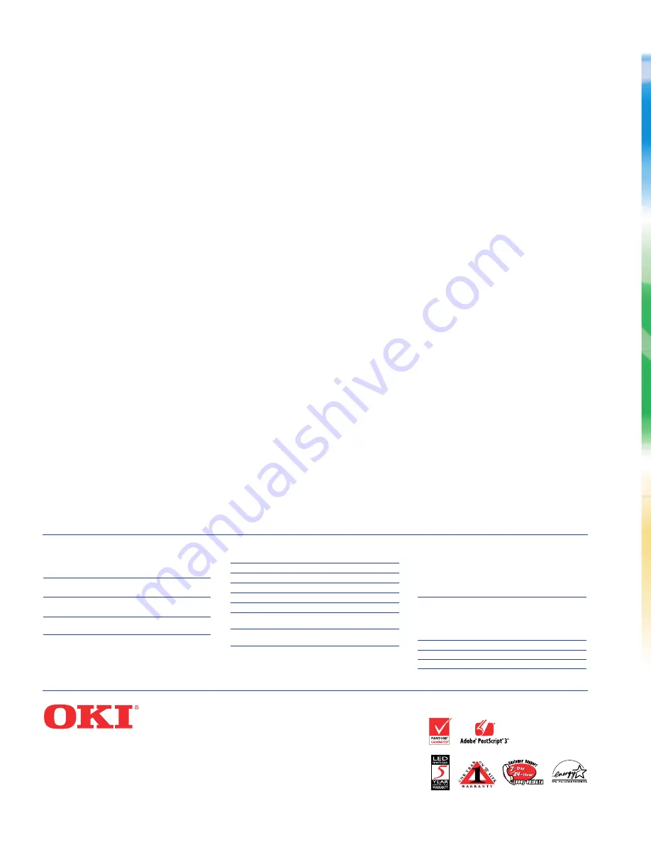 Oki C7200 Brochure & Specs Download Page 6