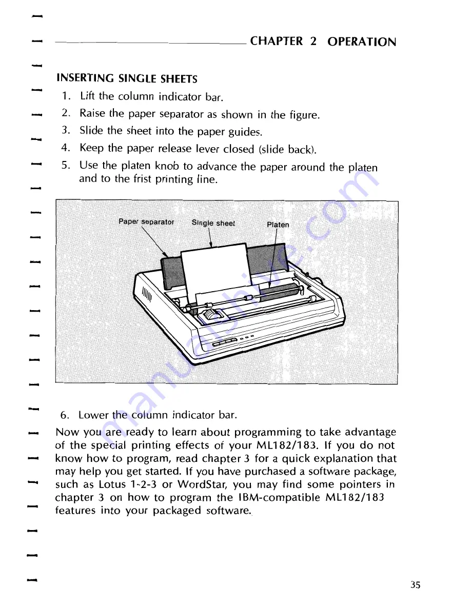 Oki Microline 182 Handbook Download Page 45