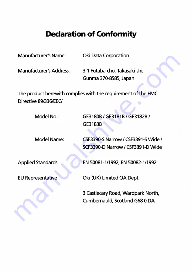 Oki Microline 3320 Скачать руководство пользователя страница 4