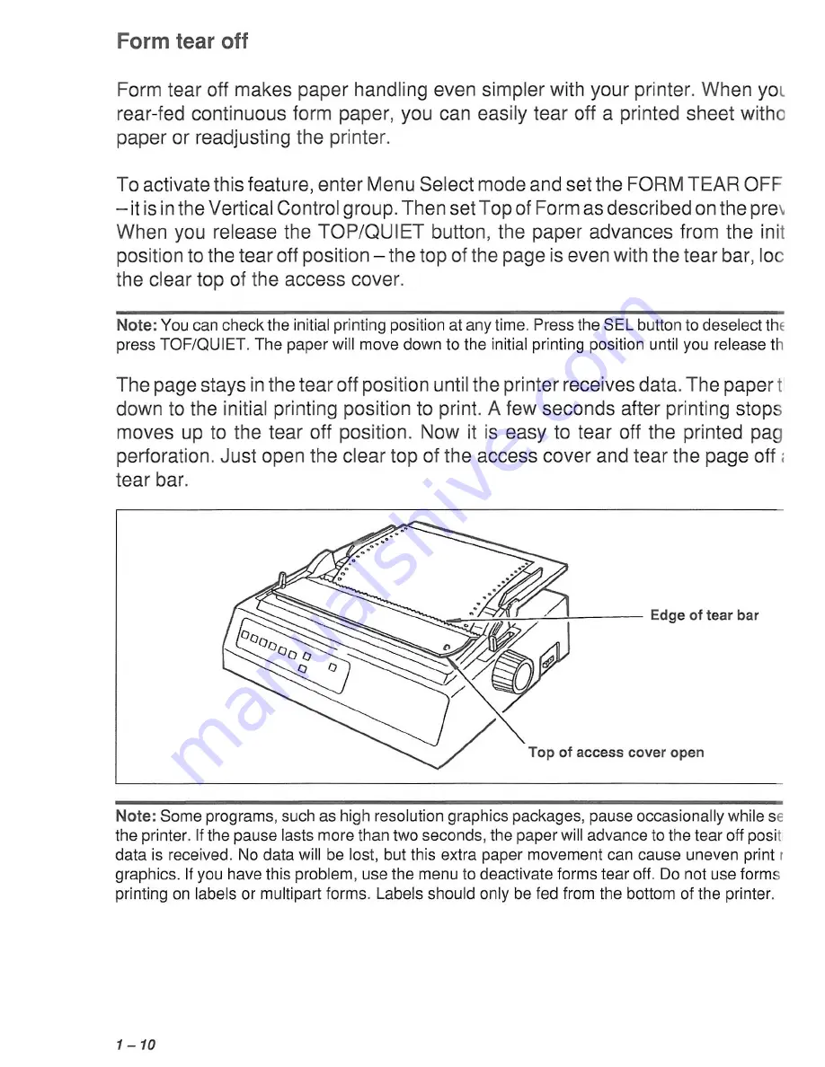 Oki MICROLINE 385 Handbook Download Page 18