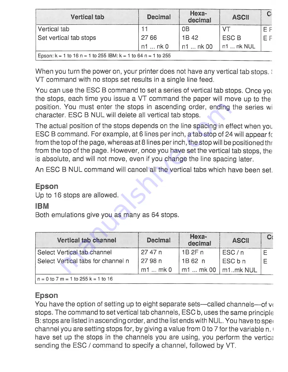 Oki MICROLINE 385 Handbook Download Page 62