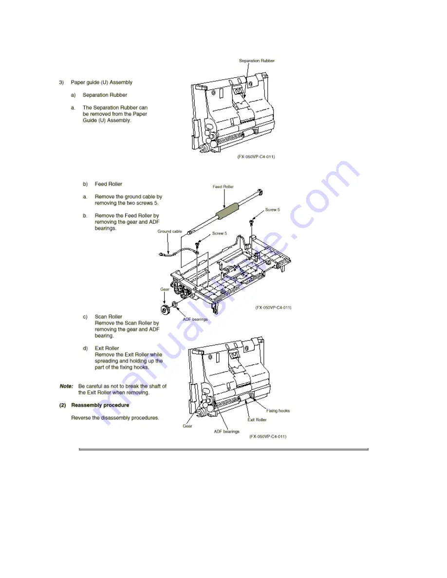 Oki OF5300 Service Manual Download Page 188