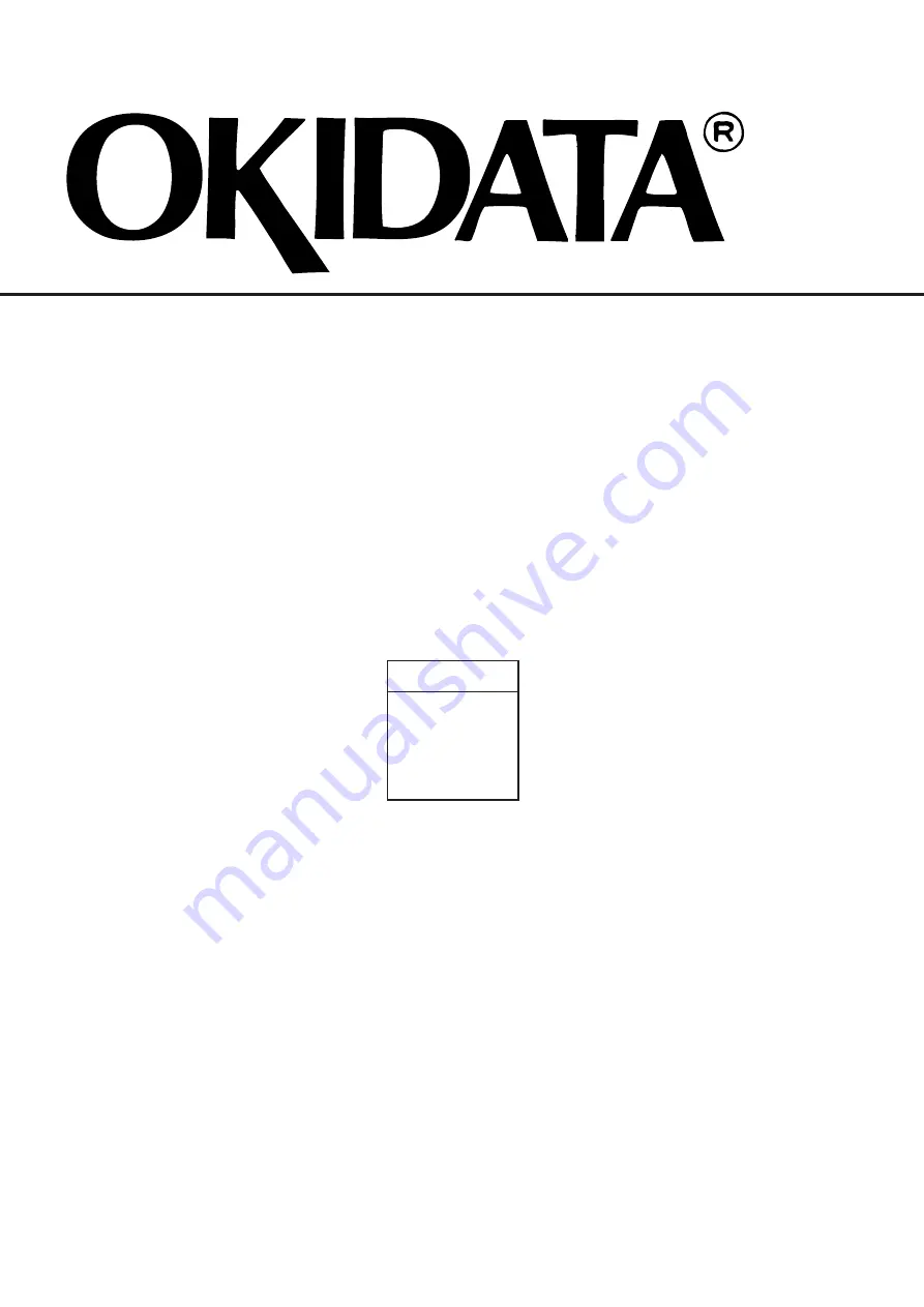 Oki OKIPAGE 6e Service Manual Download Page 2