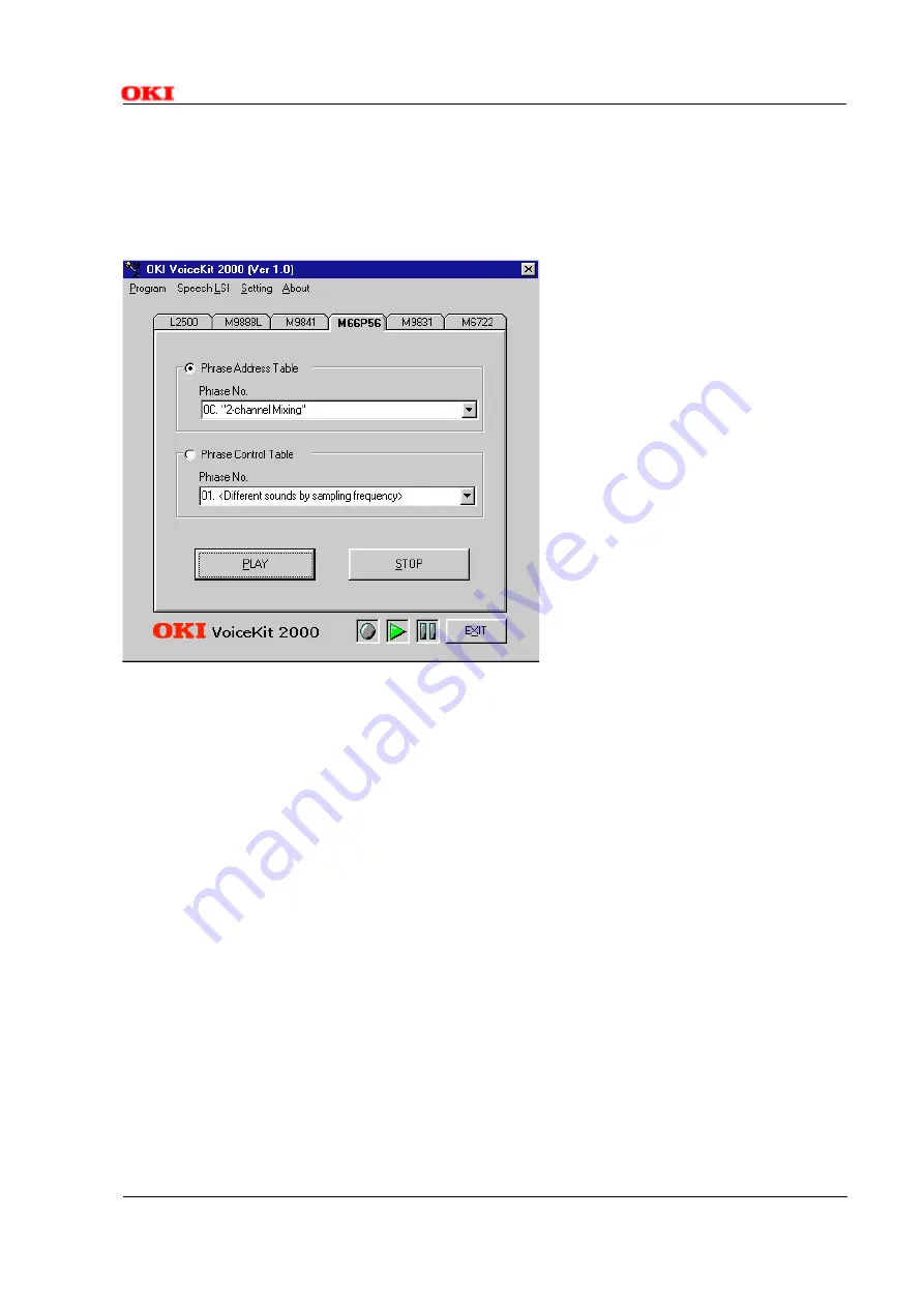 Oki Semiconductor VoiceKit2000 Скачать руководство пользователя страница 7