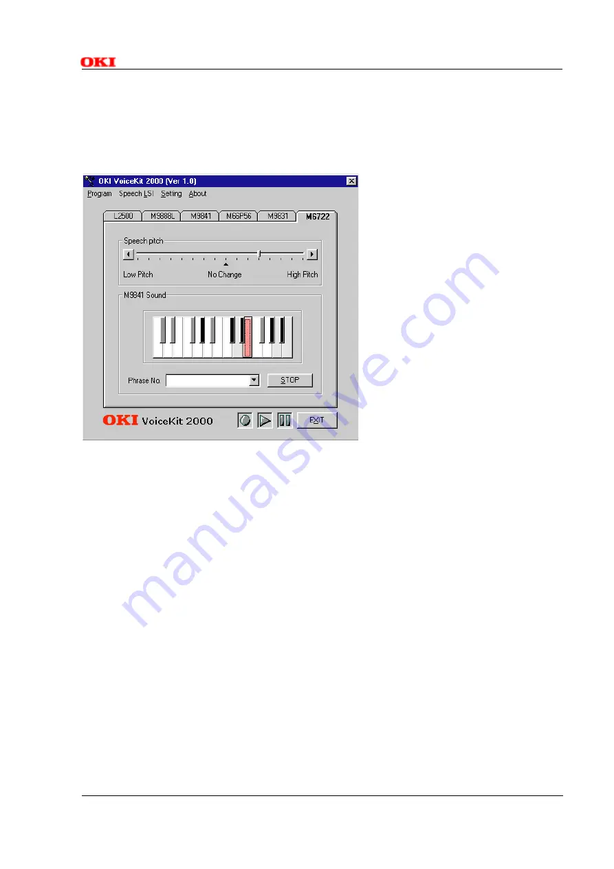 Oki Semiconductor VoiceKit2000 Скачать руководство пользователя страница 9