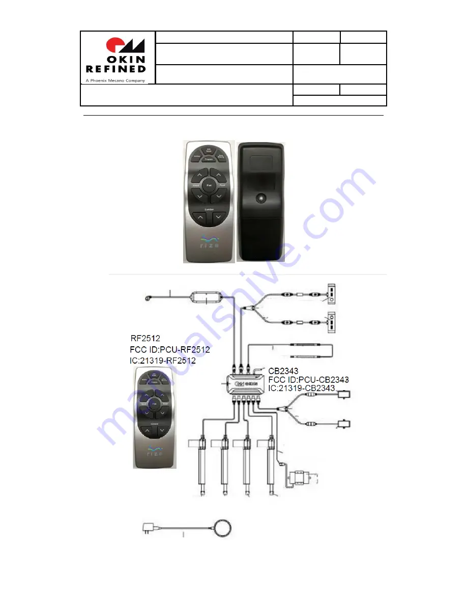 Okin Refined RF2512 User Manual Download Page 1