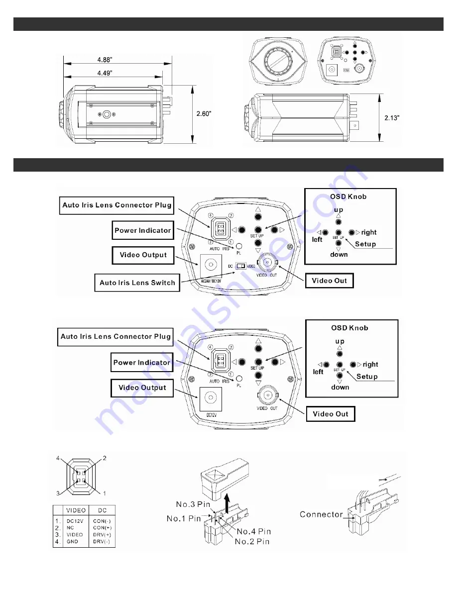 Okina USA SDNR-F63012-OSD Operation Manual Download Page 3