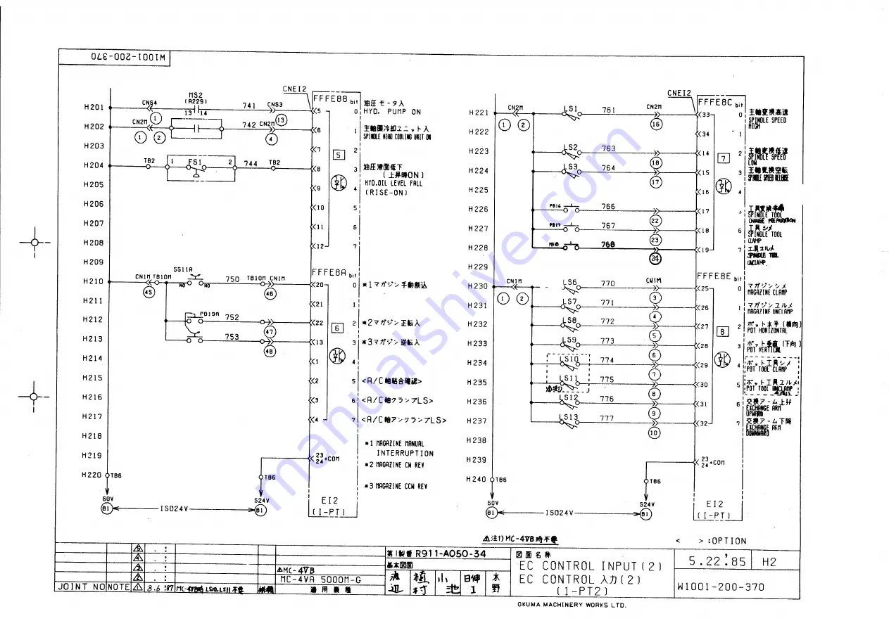 Okuma OSP 5000 Скачать руководство пользователя страница 278