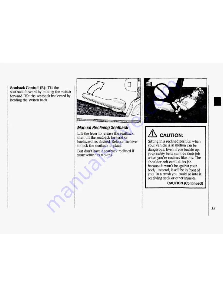 Oldsmobile 1994 88 Owner'S Manual Download Page 15