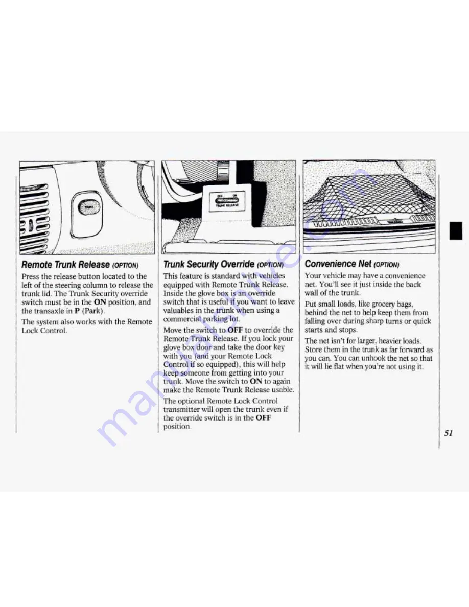 Oldsmobile 1994 88 Owner'S Manual Download Page 53