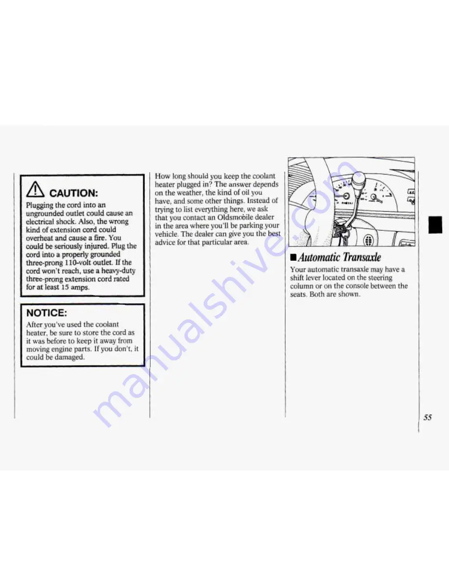 Oldsmobile 1994 88 Owner'S Manual Download Page 57