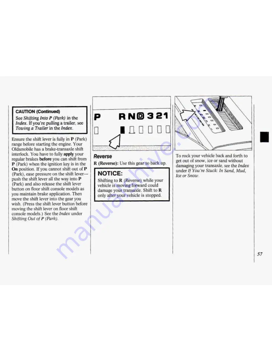 Oldsmobile 1994 88 Owner'S Manual Download Page 59