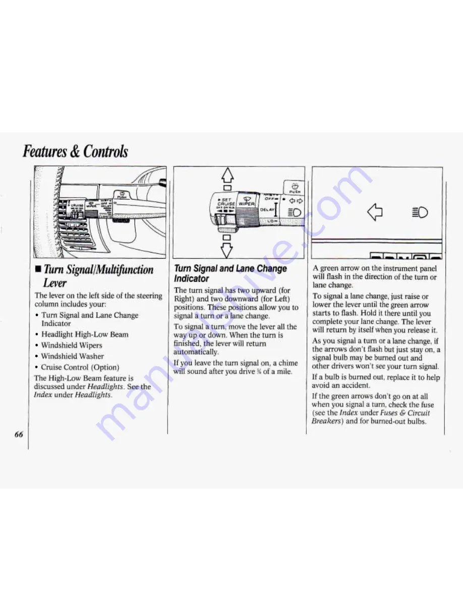 Oldsmobile 1994 88 Owner'S Manual Download Page 68