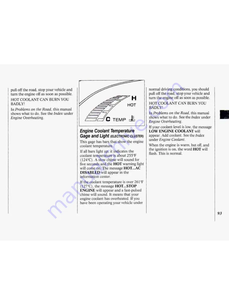 Oldsmobile 1994 88 Owner'S Manual Download Page 95