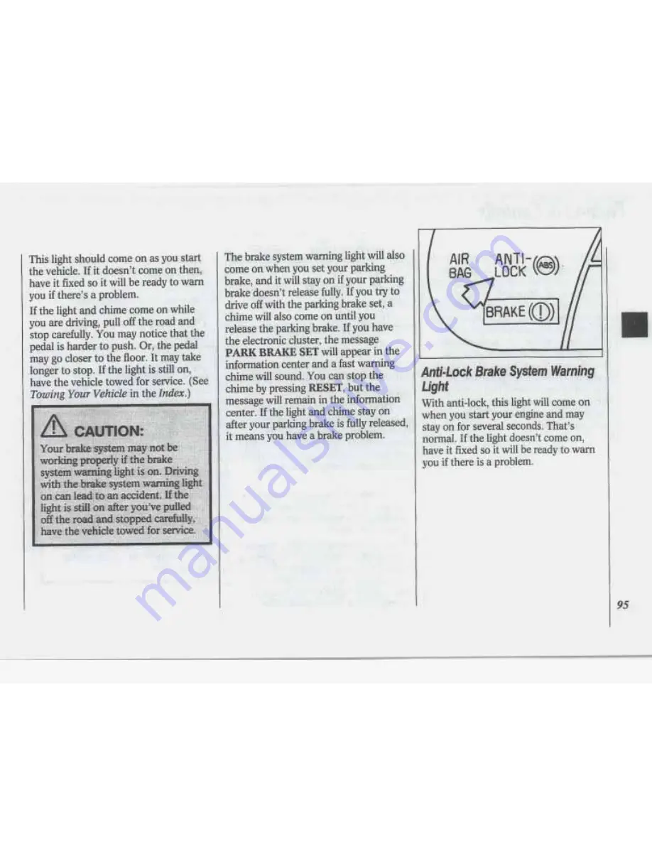 Oldsmobile 1994 88 Owner'S Manual Download Page 97