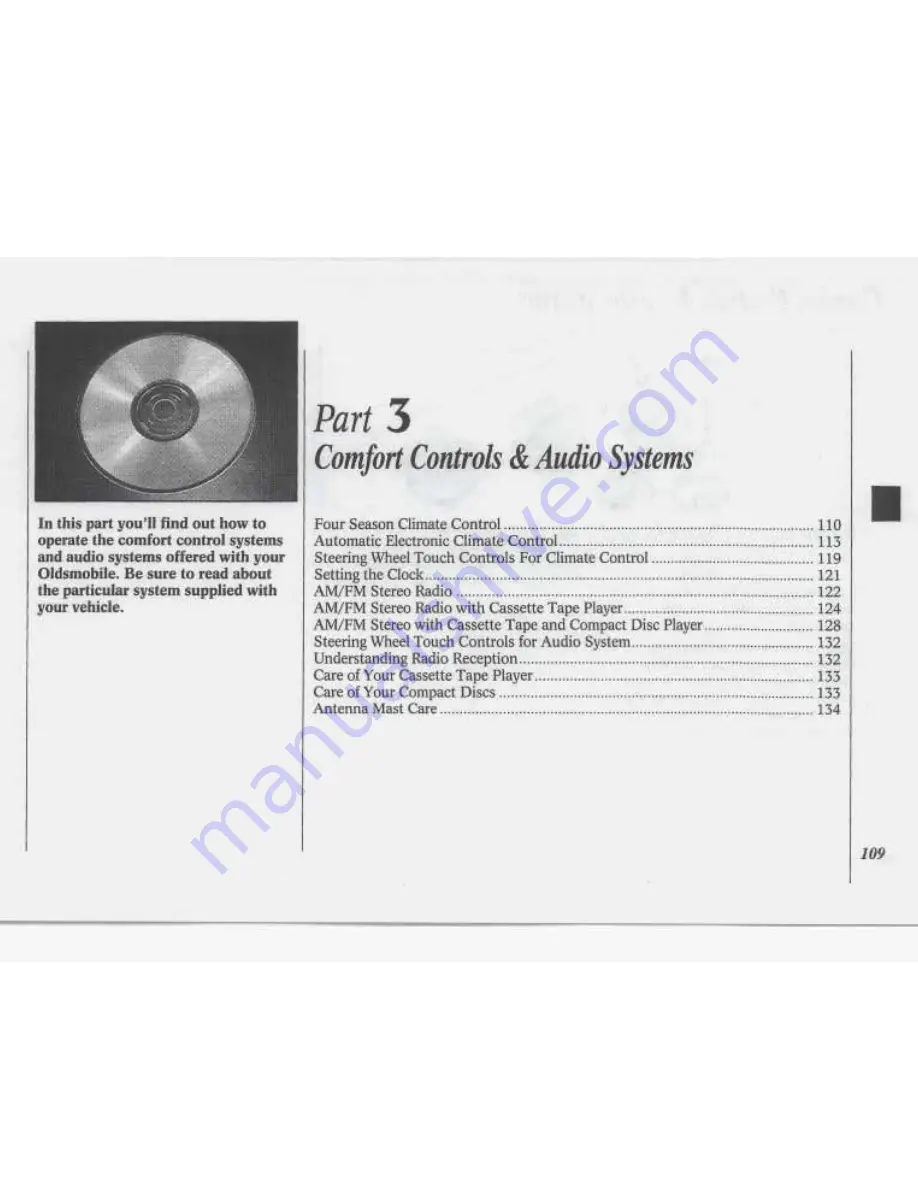 Oldsmobile 1994 88 Owner'S Manual Download Page 111