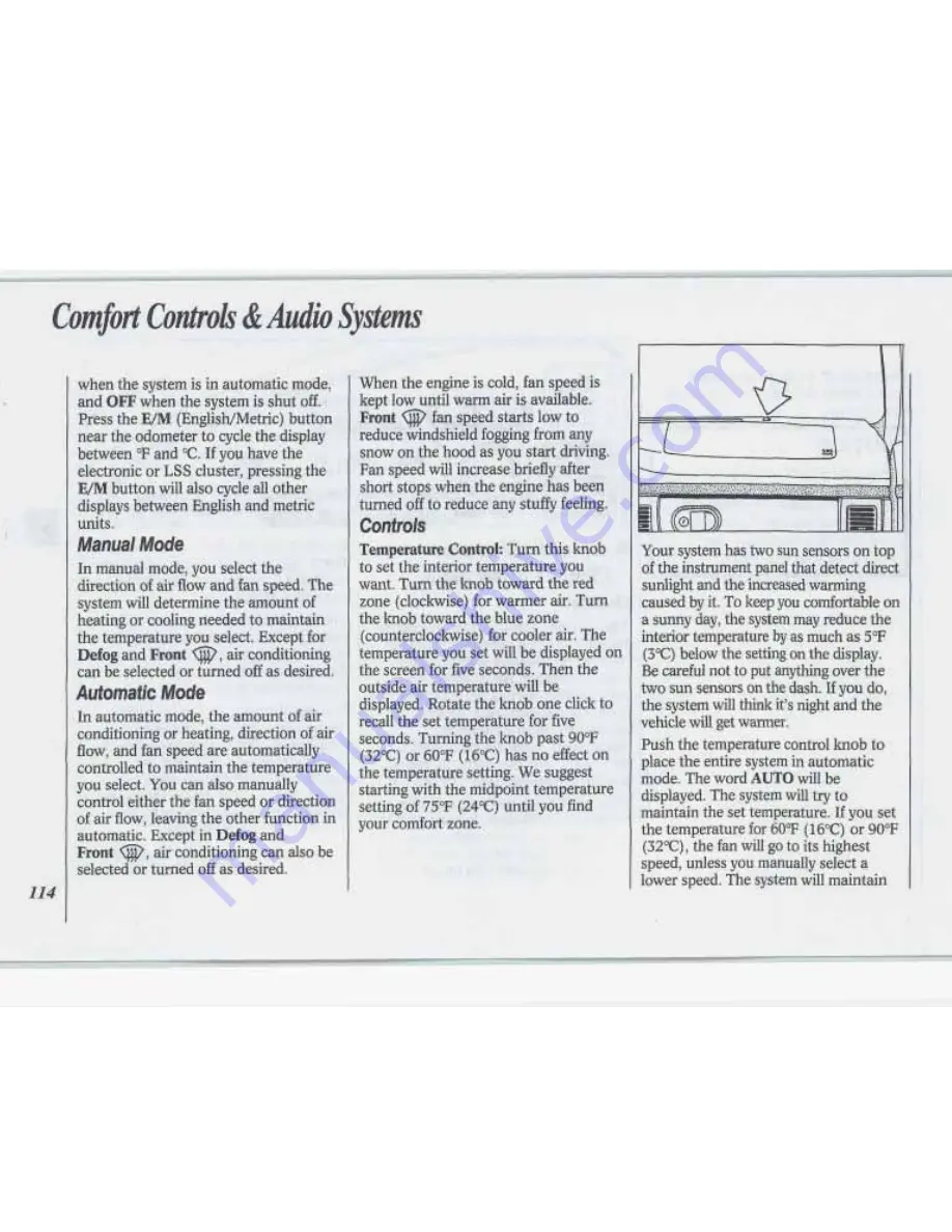 Oldsmobile 1994 88 Owner'S Manual Download Page 116