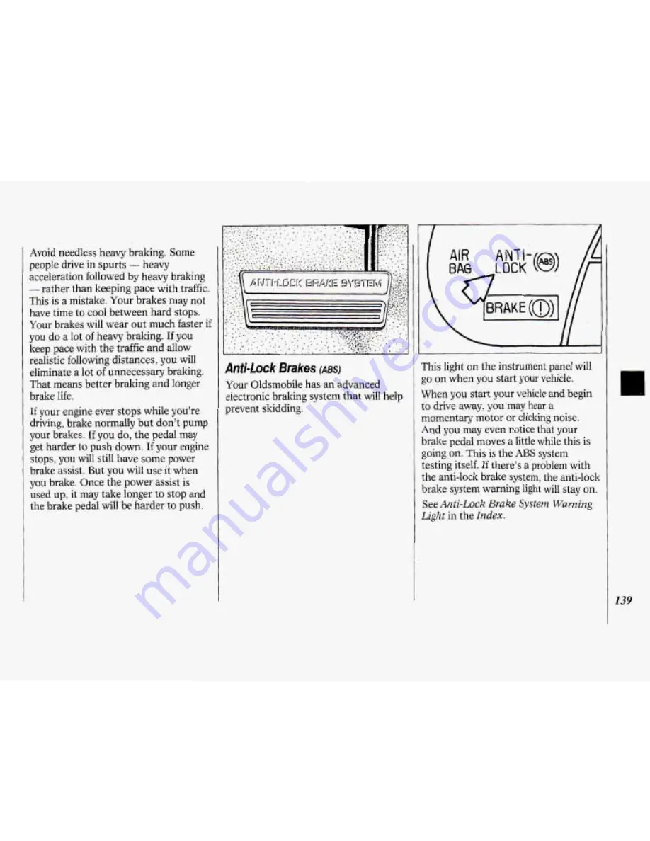 Oldsmobile 1994 88 Owner'S Manual Download Page 141