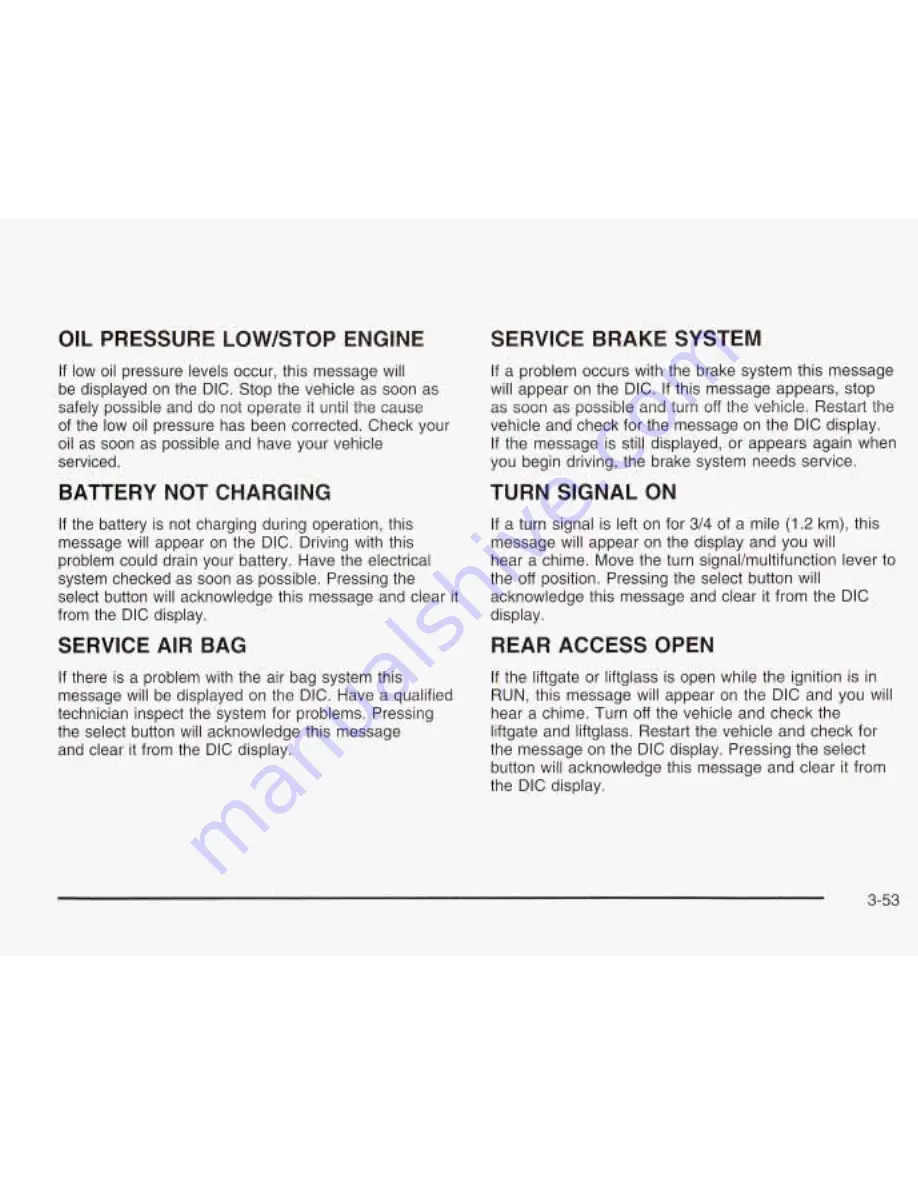 Oldsmobile 2003 Bravada Owner'S Manual Download Page 166