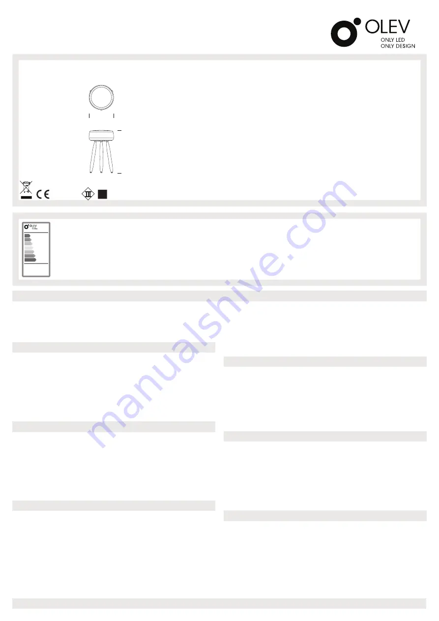 Olev DRUM Assembly Instructions Download Page 1