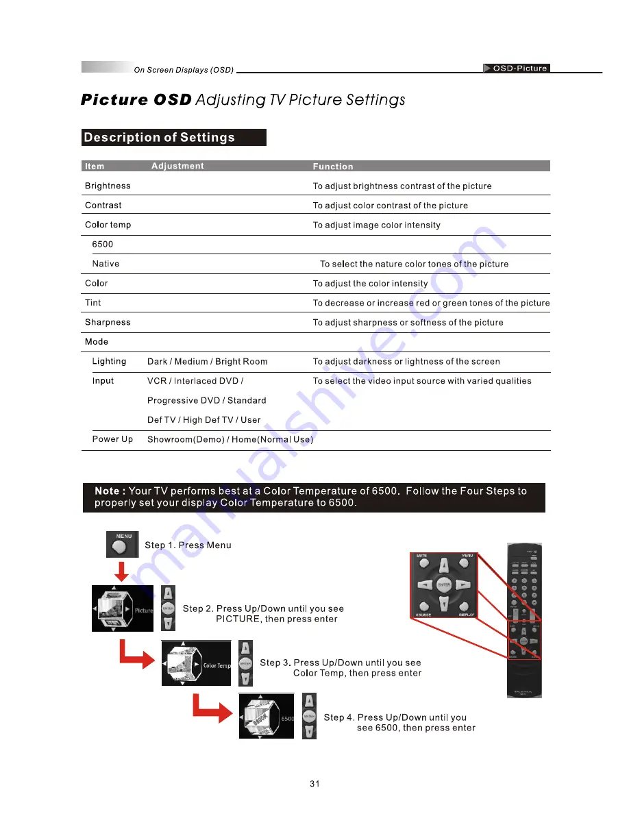 Olevia 226T User Manual Download Page 33