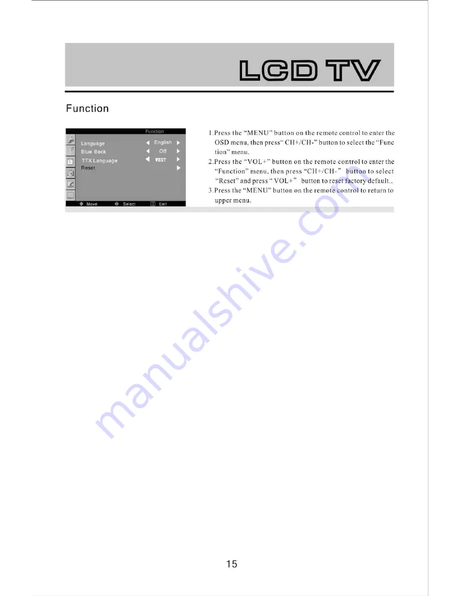 Olevia SMT-320TD User Manual Download Page 15