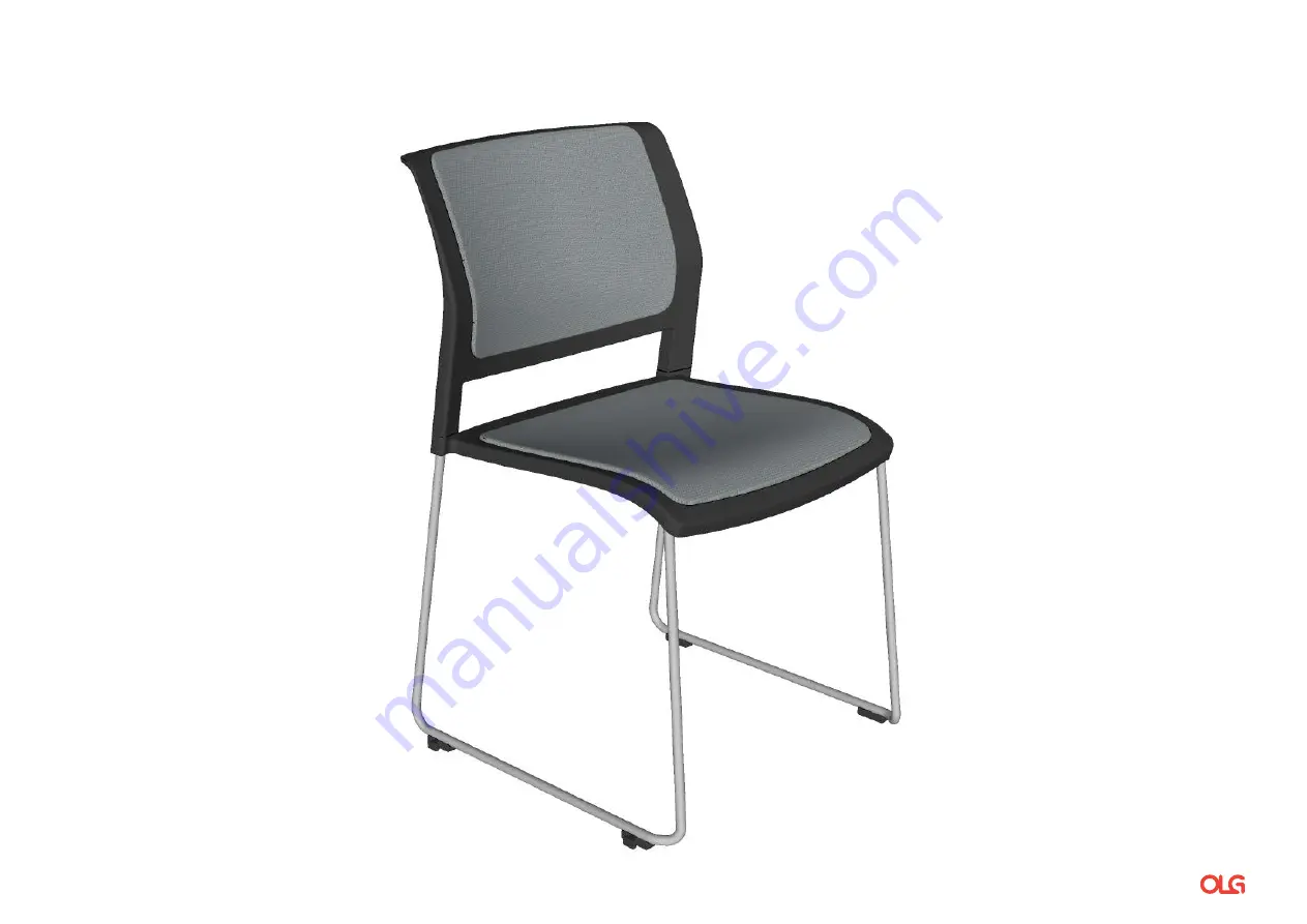 OLG Game Sled Chair with Upholstered Seat and... Скачать руководство пользователя страница 1