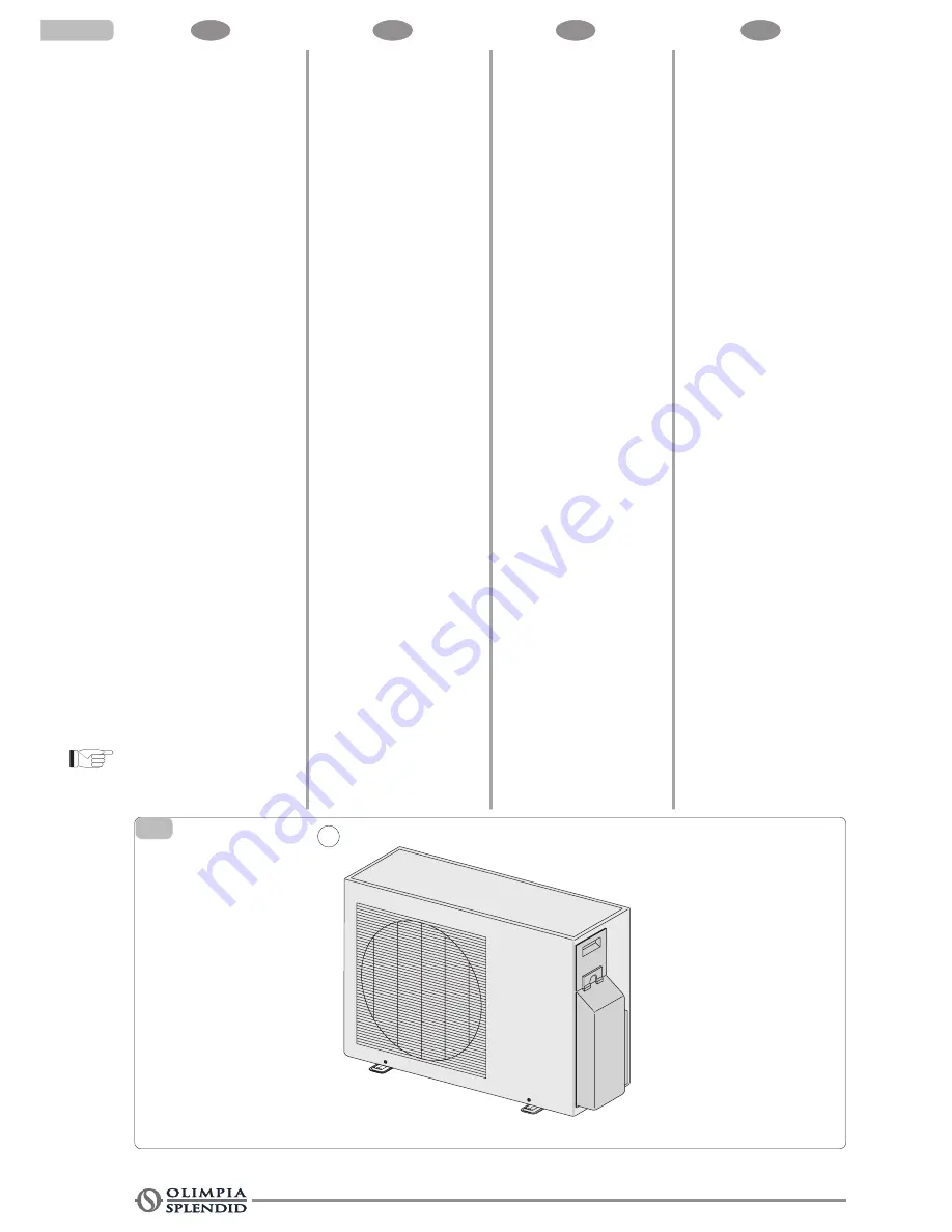 Olimpia splendid AC QUADRI 28 HP HE Instructions For Installation, Use And Maintenance Manual Download Page 16