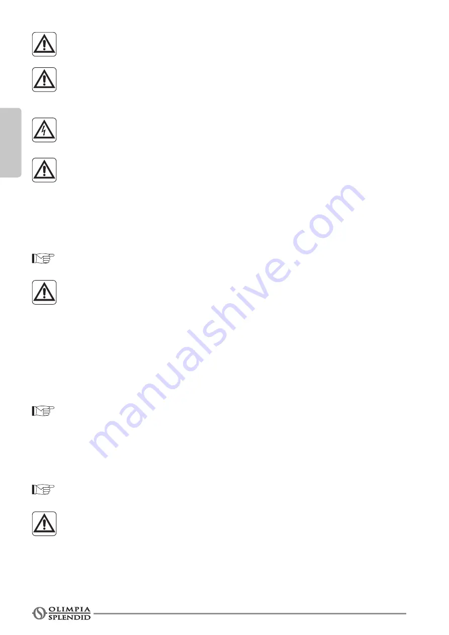 Olimpia splendid AURA ABSOLUTE Instructions For Use And Maintenance Manual Download Page 34