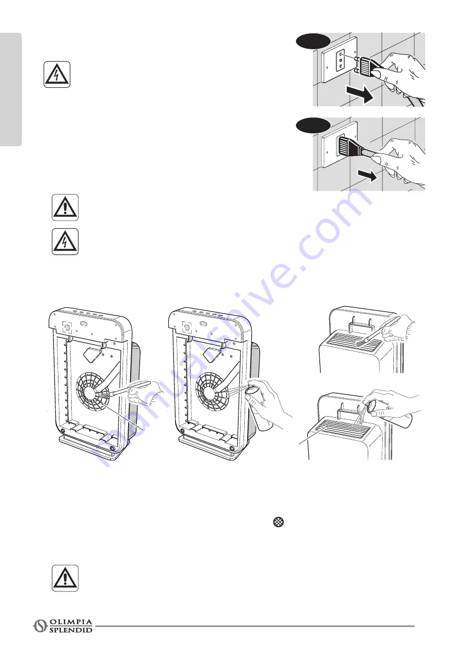 Olimpia splendid AURA LI Instructions For Use And Maintenance Manual Download Page 22