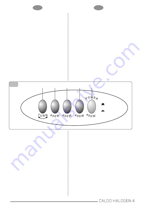 Olimpia splendid CALDO HALOGEN 4 Instructions For Installation, Use And Maintenance Manual Download Page 19